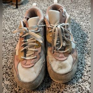 Kids' Cream and Pink Sneakers